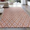 Superior Birmingham Cotton Blend Chenille Area Rug, Hand Woven Rug with Cotton Canvas Backing, Beautiful Contemporary Pattern – 8’ x 10’ Rug, Brown(Brown)