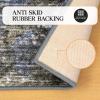 Superior Glenbrook Modern Abstract Indoor Area Rug with Foam Backing for Living Room, Bedroom, Office, Kitchen, Dining, Washable Rugs, Xander Collection, 4′ x 6′, Brown-Beige(5 x 8 Feet)
