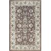 Superior Hallerton Traditional Floral Indoor Area Rug for Living Room, Bedroom, Office, Kitchen, Dining Room Rugs, Jute Backing, Lille Collection, 8′ x 10′, Brown