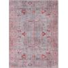 Superior Indoor Area Rug, Cotton Backing, Medallion Rugs for Dining, Kitchen Floors, Office, Soft Floor Cover, Traditional Wildlife Aesthetic, Copley Collection, 9′ x 12′, Brown(Berry Red – Z)