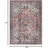 Superior Indoor Area Rug, Cotton Backing, Medallion Rugs for Dining, Kitchen Floors, Office, Soft Floor Cover, Traditional Wildlife Aesthetic, Copley Collection, 9′ x 12′, Brown(Brown)