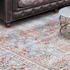Superior Indoor Area Rug, Cotton Backing, Medallion Rugs for Dining, Kitchen Floors, Office, Soft Floor Cover, Traditional Wildlife Aesthetic, Copley Collection, 9′ x 12′, Brown(Dark Walnut – Z)