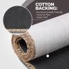 Superior Indoor Area Rug, Cotton Backing, Medallion Rugs for Dining, Kitchen Floors, Office, Soft Floor Cover, Traditional Wildlife Aesthetic, Copley Collection, 9′ x 12′, Brown(Beige)