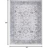 Superior Indoor Area Rug, Cotton Backing, Medallion Rugs for Dining, Kitchen Floors, Office, Soft Floor Cover, Traditional Wildlife Aesthetic, Copley Collection, 9′ x 12′, Brown(Light Grey)