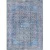 Superior Indoor Area Rug, Cotton Backing, Medallion Rugs for Dining, Kitchen Floors, Office, Soft Floor Cover, Traditional Wildlife Aesthetic, Copley Collection, 9′ x 12′, Brown(Adelia – Azure)