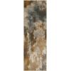 Superior Indoor Area Rug, Jute Backing, Soft Modern Rugs for Entryway, Kitchen Floors, Office Floor Cover, Floral Medallion Rugs, Rangoli Collection, 4′ x 6′, Blue(Camel)