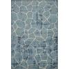 Superior Indoor Area Rug, Jute Backing, Soft Modern Rugs for Entryway, Kitchen Floors, Office Floor Cover, Modern Cobblestone Rugs, Vegas Collection, 7′ x 9′, Blue