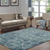 Superior Indoor Area Rug, Jute Backing, Soft Modern Rugs for Entryway, Kitchen Floors, Office Floor Cover, Modern Cobblestone Rugs, Vegas Collection, 8′ x 10′, Blue