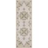 Superior Indoor Area Rug or Runner, Patchwork Rustic Leaves Floor Decor, Soft Plush Rugs for Living Room, Office, Kitchen, Dining, Aesthetic Home Accessories, Zelder Collection 2ft 7in x 8ft – Beige(Beige)