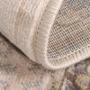 Superior Indoor Area Rug or Runner, Patchwork Rustic Leaves Floor Decor, Soft Plush Rugs for Living Room, Office, Kitchen, Dining, Aesthetic Home Accessories, Zelder Collection 2ft 7in x 8ft – Beige(Beige)