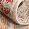 Superior Indoor Area Rug or Runner, Patchwork Rustic Leaves Floor Decor, Soft Plush Rugs for Living Room, Office, Kitchen, Dining, Aesthetic Home Accessories, Zelder Collection 2ft 7in x 8ft – Beige(Rust)