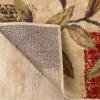 Superior Indoor Area Rug or Runner, Patchwork Rustic Leaves Floor Decor, Soft Plush Rugs for Living Room, Office, Kitchen, Dining, Aesthetic Home Accessories, Zelder Collection 2ft 7in x 8ft – Beige(Multi Color)