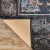 Superior Indoor Non-Slip Area Rug, Vintage Floor Decor, Oriental Medallion Rug for Living Room, Bedroom, Office, Kitchen, Dining, Washable Rugs, Foam Backing, Ezra Collection, 8′ x 10′, Blue(2’7″ x 8′ (Rectangular))