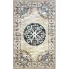 Superior Indoor Non-Slip, Distressed Floor Decor, Vintage Medallion Living, Bedroom, Office, Kitchen, Dining Room, Foam Backing, Shiloh Collection Area Rug, 2 ft 7 in x 8 ft, Gray/Cream(5′ x 8′ (Rectangular))
