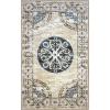 Superior Indoor Non-Slip, Distressed Floor Decor, Vintage Medallion Living, Bedroom, Office, Kitchen, Dining Room, Foam Backing, Shiloh Collection Area Rug, 2 ft 7 in x 8 ft, Gray/Cream(4′ x 6′ (Rectangular))
