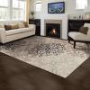 Superior Millbrae Floral Medallion Indoor Area Rug for Living Room, Bedroom, Office, Kitchen, Dining, Washable Rugs, Jute Backing, Elegant Leigh Collection, 2′ x 3′, Blue(Multi-colored)