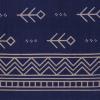 Superior Royal Club Vintage Abstract Pattern Geometric Printed Flat Weave Cotton Area Rug 5′ x 8′ Blue(Blue)