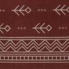 Superior Royal Club Vintage Abstract Pattern Geometric Printed Flat Weave Cotton Area Rug 5′ x 8′ Blue(Burgundy)