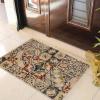 SUPERIOR Indoor Runner Rug, Modern Rustic Patchwork, Jute Backing Rugs, Decor for Office, Living Room, Dorm, Kitchen, Dining, Entryway, Floor Throw, Vanessa Collection, 8′ x 10′, Teal(Teal)