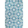 Superior 5x8RUG-HONEY-MAIV Area Rug, 5′ X 8′, Honeycomb – Maroon & Ivory(Diamond Motif – Teal & Ivory)