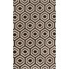 Superior 5x8RUG-HONEY-MAIV Area Rug, 5′ X 8′, Honeycomb – Maroon & Ivory(Geometric – Brown & Ivory)