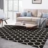 Superior 5x8RUG-HONEY-MAIV Area Rug, 5′ X 8′, Honeycomb – Maroon & Ivory(Honeycomb – Chocolate & Ivory)