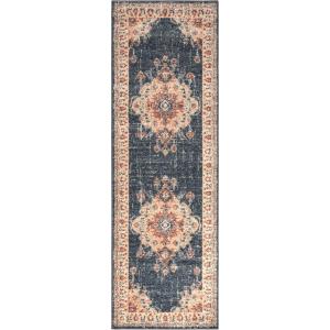 SUPERIOR Octavia Area Rug, 7′ 8′ x 10′, Dark Blue(Dark Blue)