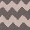 Superior 100% Cotton Area Rug, Contemporary Chevron Zig-Zag Pattern, Geometric Printed Flat Weave Cotton Rug – Grey, 8′ x 10′ Rug(Grey)