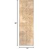 Superior Distressed Astrid Area Rug 5′ x 8′ Grey(Ivory)