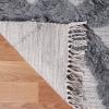 Superior Hand-Tufted Wool Indoor Large Area Rug, Geometric Home Decor for Living Room, Kitchen/Dining, Bedroom, Office, Entryway, Soft Cotton Backing, Raffi Collection, 4′ x 6′, Silver/Grey(Silver-grey)