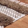 Superior Hand-Tufted Wool Indoor Large Area Rug, Geometric Home Decor for Living Room, Kitchen/Dining, Bedroom, Office, Entryway, Soft Cotton Backing, Raffi Collection, 4′ x 6′, Silver/Grey(Olive)