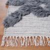 Superior Hand-Tufted Wool Indoor Large Area Rug, Geometric Home Decor for Living Room, Kitchen/Dining, Bedroom, Office, Entryway, Soft Cotton Backing, Raffi Collection, 4′ x 6′, Silver/Grey(Silver-grey)