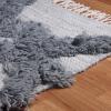 Superior Hand-Tufted Wool Indoor Large Area Rug, Geometric Home Decor for Living Room, Kitchen/Dining, Bedroom, Office, Entryway, Soft Cotton Backing, Raffi Collection, 4′ x 6′, Silver/Grey(Silver-grey)