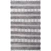 Superior Hand-Tufted Wool Indoor Large Area Rug, Geometric Home Decor for Living Room, Kitchen/Dining, Bedroom, Office, Entryway, Soft Cotton Backing, Raffi Collection, 4′ x 6′, Silver/Grey(Grey-silver)