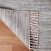 Superior Hand-Tufted Wool Indoor Large Area Rug, Geometric Home Decor for Living Room, Kitchen/Dining, Bedroom, Office, Entryway, Soft Cotton Backing, Raffi Collection, 4′ x 6′, Silver/Grey(Slate)