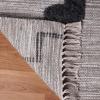 Superior Hand-Tufted Wool Indoor Large Area Rug, Geometric Home Decor for Living Room, Kitchen/Dining, Bedroom, Office, Entryway, Soft Cotton Backing, Raffi Collection, 4′ x 6′, Silver/Grey(Charcoal)