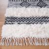 Superior Hand-Tufted Wool Indoor Large Area Rug, Geometric Home Decor for Living Room, Kitchen/Dining, Bedroom, Office, Entryway, Soft Cotton Backing, Raffi Collection, 4′ x 6′, Silver/Grey(Black)