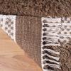 Superior Hand-Tufted Wool Indoor Large Area Rug, Geometric Home Decor for Living Room, Kitchen/Dining, Bedroom, Office, Entryway, Soft Cotton Backing, Raffi Collection, 4′ x 6′, Silver/Grey(Olive)