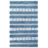 Superior Hand-Tufted Wool Indoor Large Area Rug, Geometric Home Decor for Living Room, Kitchen/Dining, Bedroom, Office, Entryway, Soft Cotton Backing, Raffi Collection, 4′ x 6′, Silver/Grey(Blue)