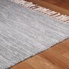 Superior Hand-Tufted Wool Indoor Large Area Rug, Geometric Home Decor for Living Room, Kitchen/Dining, Bedroom, Office, Entryway, Soft Cotton Backing, Raffi Collection, 4′ x 6′, Silver/Grey(Slate)