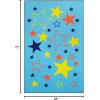 Superior Kids All Star Non-Slip Area Rug, 8′ x 10′, Grey-Multicolor(4′ x 6′ (Rectangular))