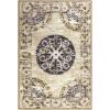 Superior Ardlethan Medallion Indoor Area Rug for Living Room, Bedroom, Office, Kitchen, Dining, Washable Rugs, Foam Backing, Shiloh Collection, 2’ x 3’, Grey-Cream(2′ x 3′ (Rectangular))