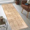 Superior Distressed Astrid Area Rug 5′ x 8′ Grey(Ivory)