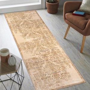 Superior Distressed Astrid Area Rug 5′ x 8′ Grey(Ivory)