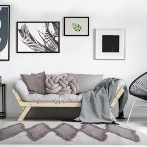 Superior Hand-Tufted Wool Indoor Large Area Rug, Geometric Home Decor for Living Room, Kitchen/Dining, Bedroom, Office, Entryway, Soft Cotton Backing, Raffi Collection, 4′ x 6′, Silver/Grey(Jadine-slate)