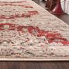 Superior Cattai Indoor Home Area Rug Collection Rustic Geometric Medallion Design with Jute Backing for Kids, Entryway, Living Room Decor, Bedroom, Hallway, Plush Rugs, Vintage – 8′ x 10′, Red(Red)