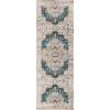 Superior Cattai Indoor Home Area Rug Collection Rustic Geometric Medallion Design with Jute Backing for Kids, Entryway, Living Room Decor, Bedroom, Hallway, Plush Rugs, Vintage – 8′ x 10′, Red(Teal)