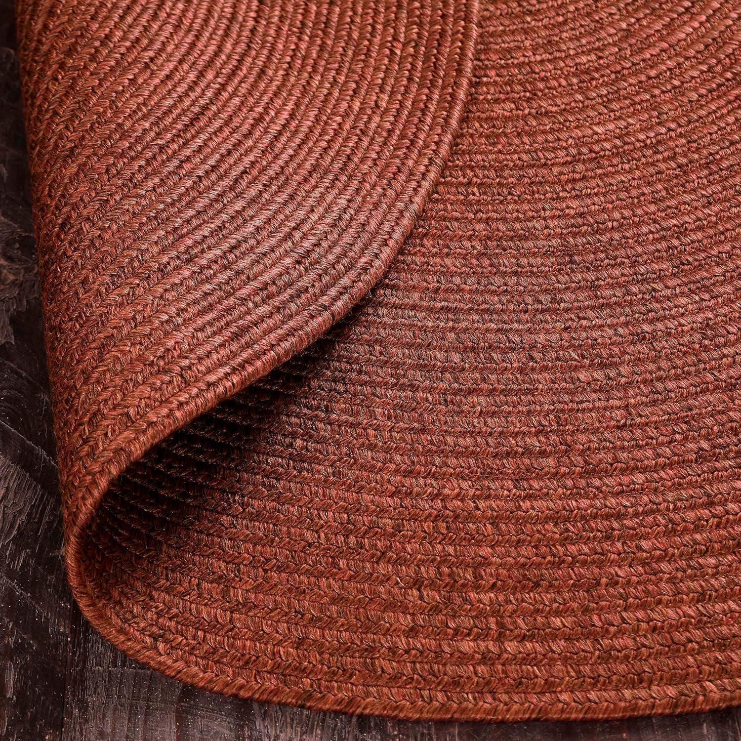 imageSuperior IndoorOutdoor Area Rug Reversible Braided Floor Decor for Living Room Kitchen Patio Front Porch Modern Boho Farmhouse Rugs Hardwood Bedroom Accessories 6 x 9 Brick