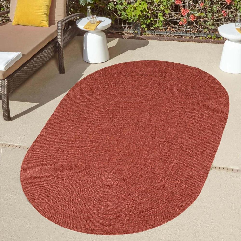 imageSuperior Jute Oval Indoor Area Rug Brick