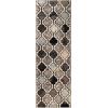 Superior Indoor Large Area Rug, Jute Backed, Perfect for Living/ Dining Room, Bedroom, Office, Kitchen, Entryway, Modern Geometric Trellis Floor Decor, Viking Collection, 8′ x 10′, Red Blue(Ivory – Z)